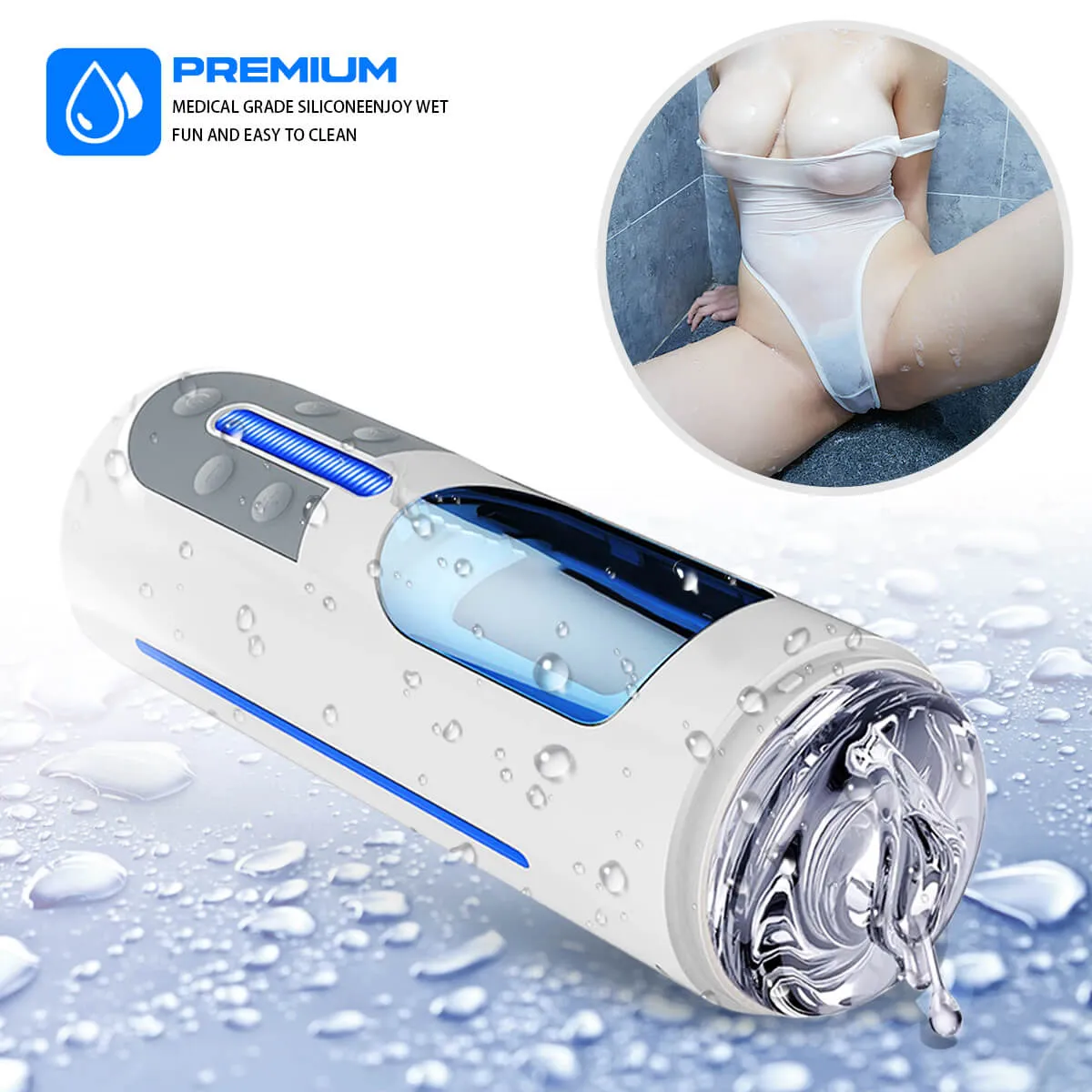 Leten A380 Piston Automatic Telescopic Masturbation Cup