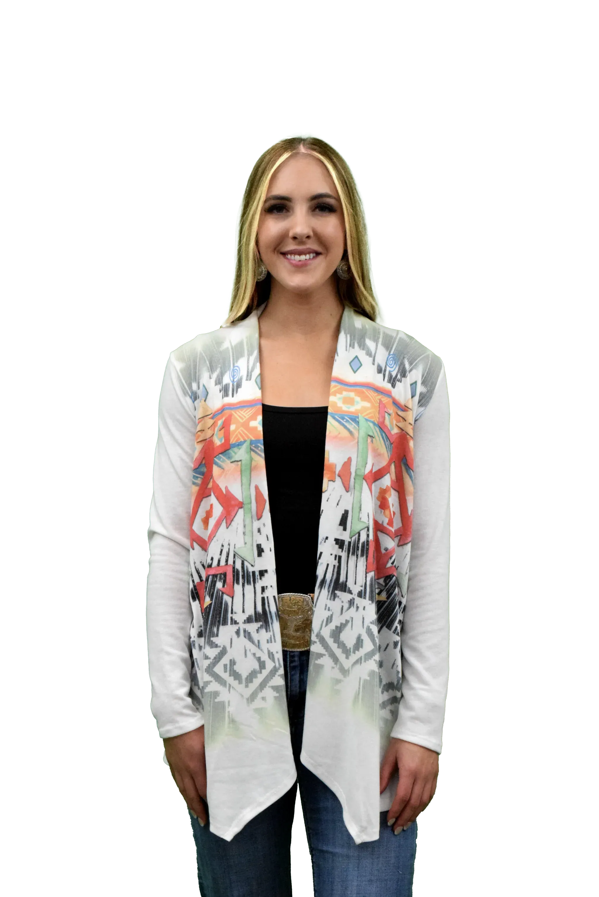 Liberty Wear Collection Cardigan: Aztec Sage