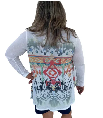 Liberty Wear Collection Cardigan: Aztec Sage