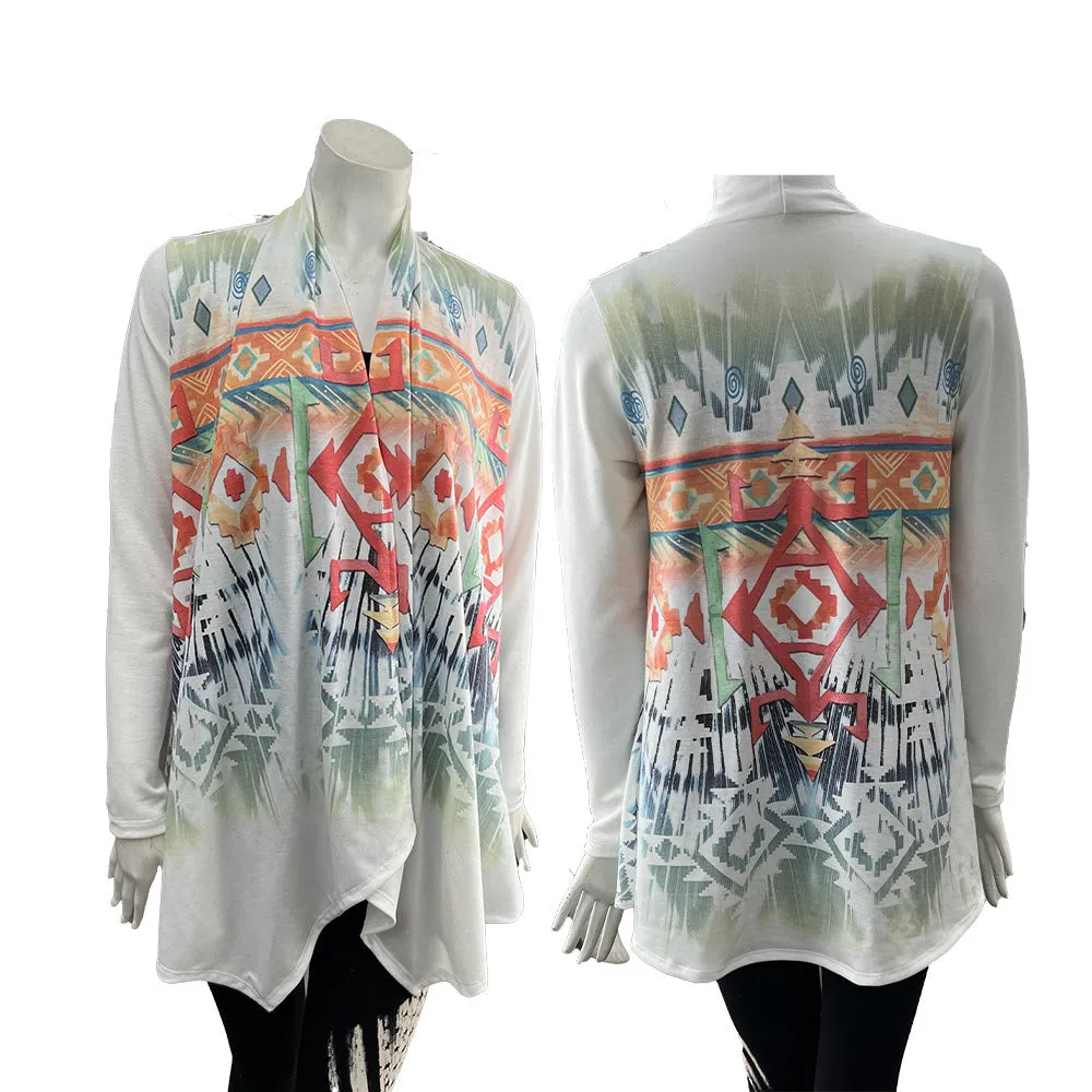 Liberty Wear Collection Cardigan: Aztec Sage