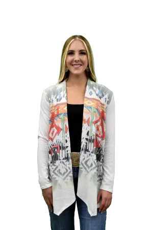 Liberty Wear Collection Cardigan: Aztec Sage