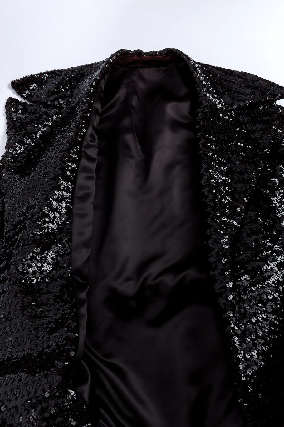 Long Sequin Trench Coat