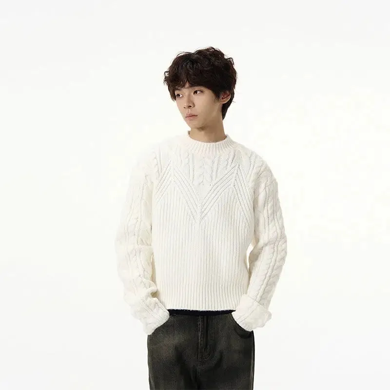 Loose-fit Cable Knit Sweater