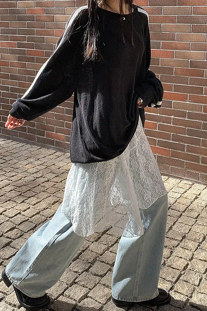 loose-fit casual sweater