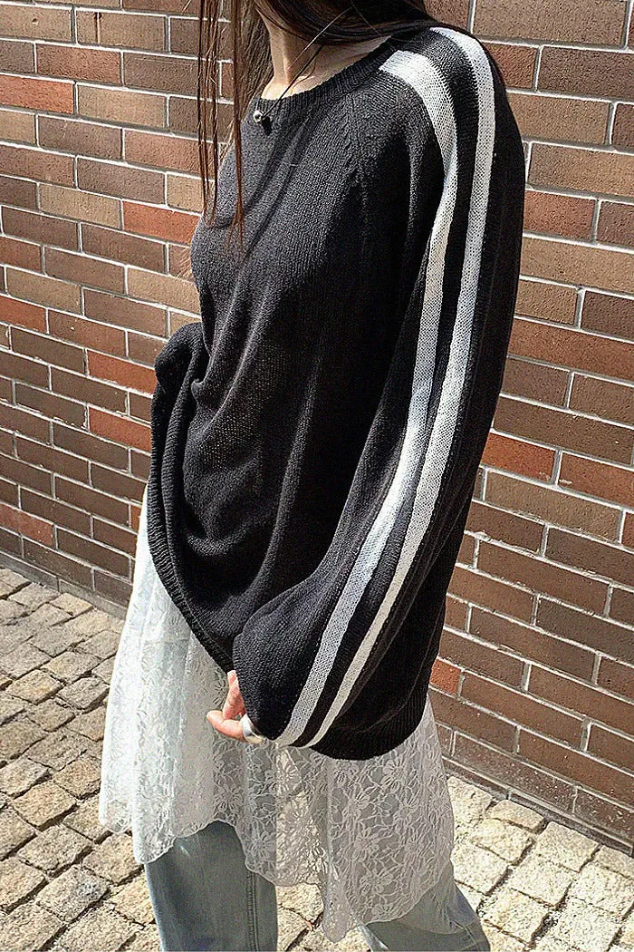 loose-fit casual sweater