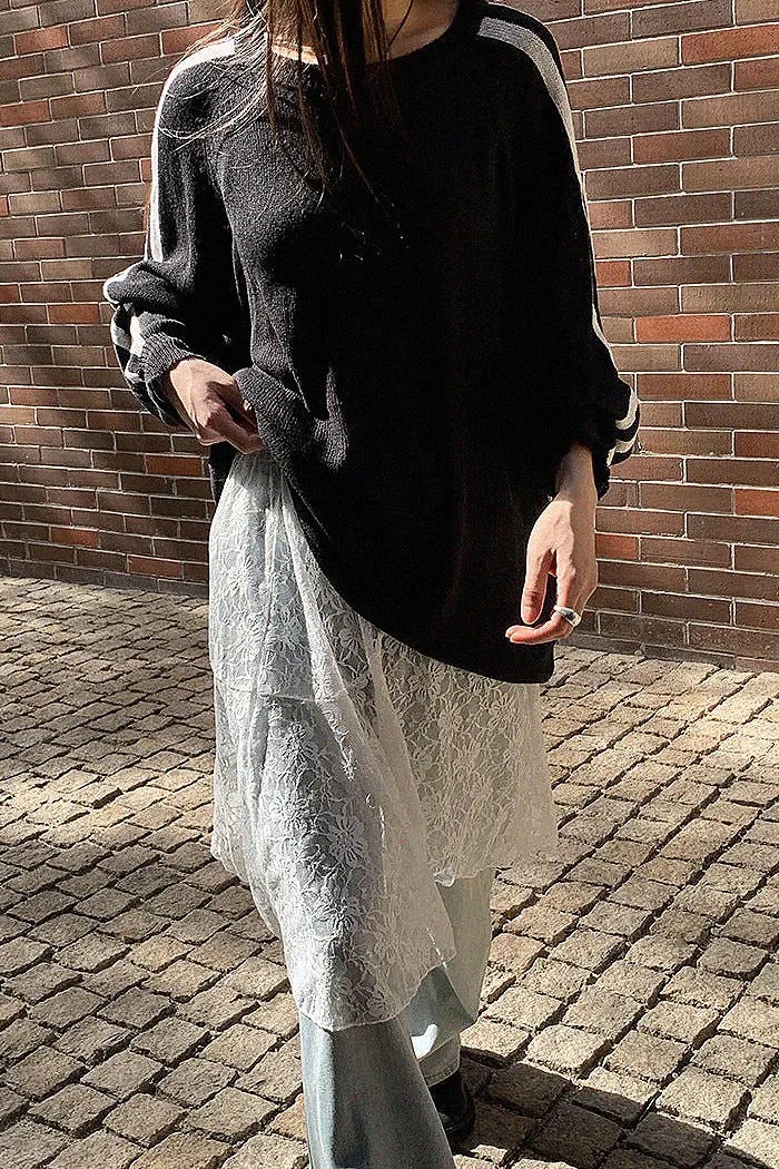 loose-fit casual sweater