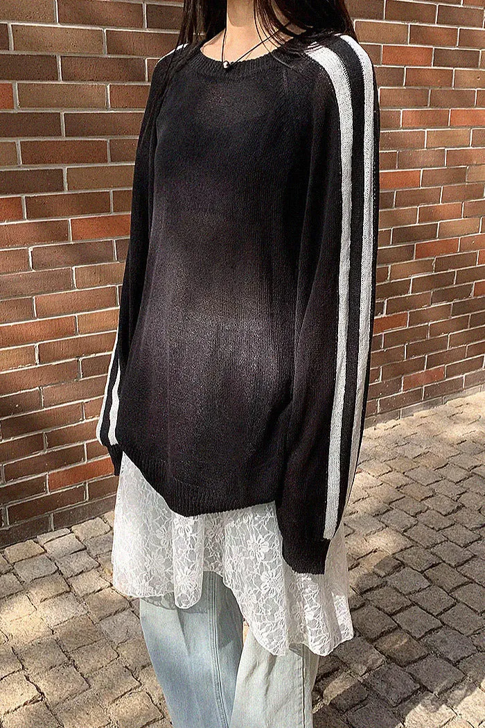 loose-fit casual sweater