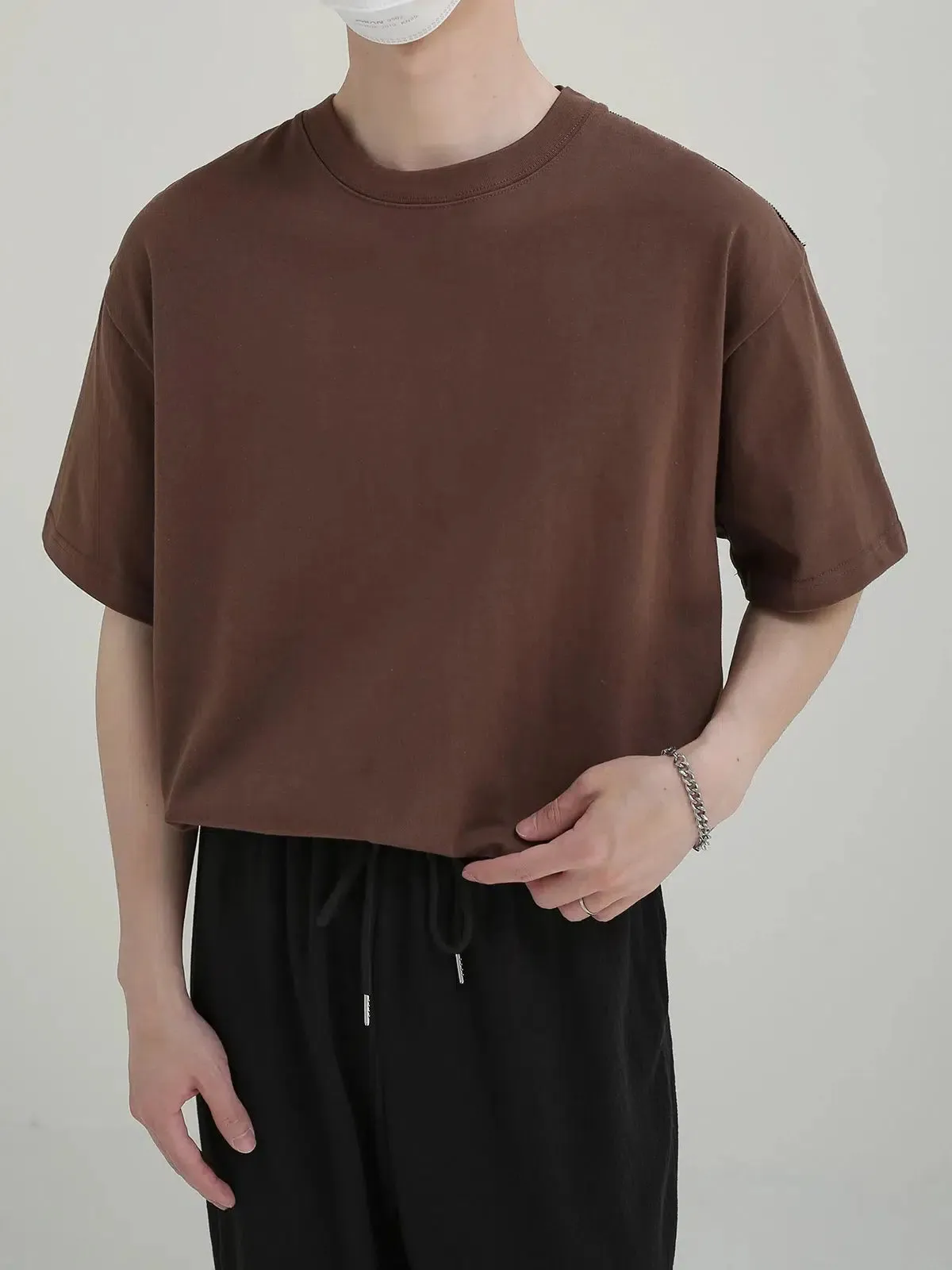 Loose Fit Solid Color T-shirt