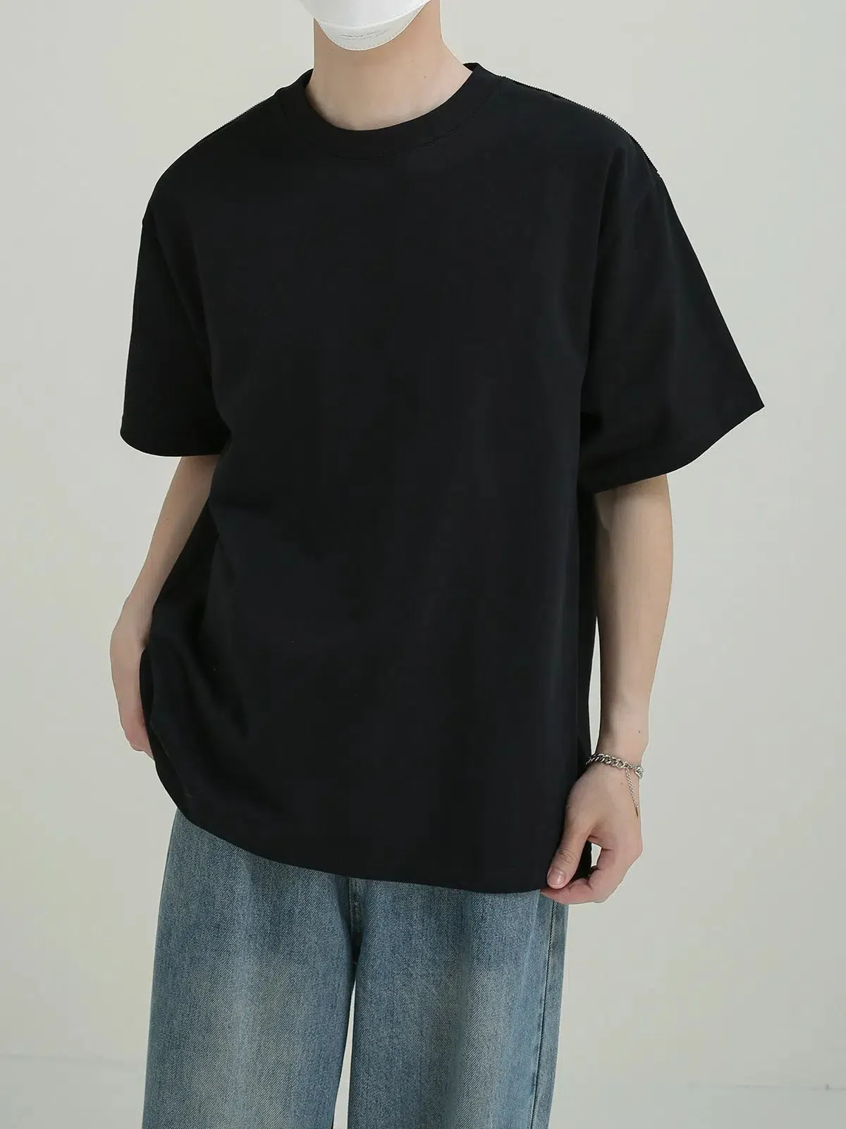 Loose Fit Solid Color T-shirt