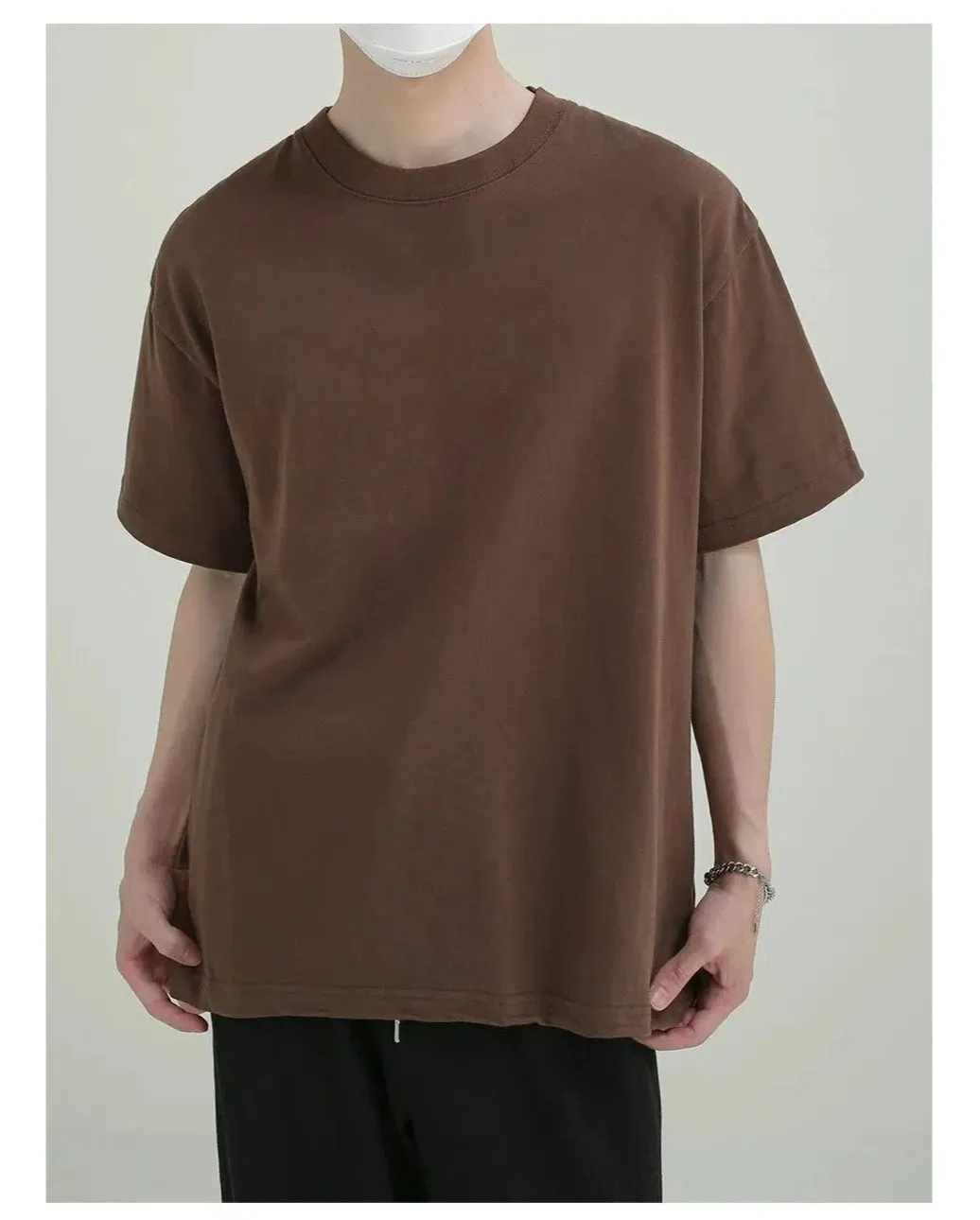 Loose Fit Solid Color T-shirt