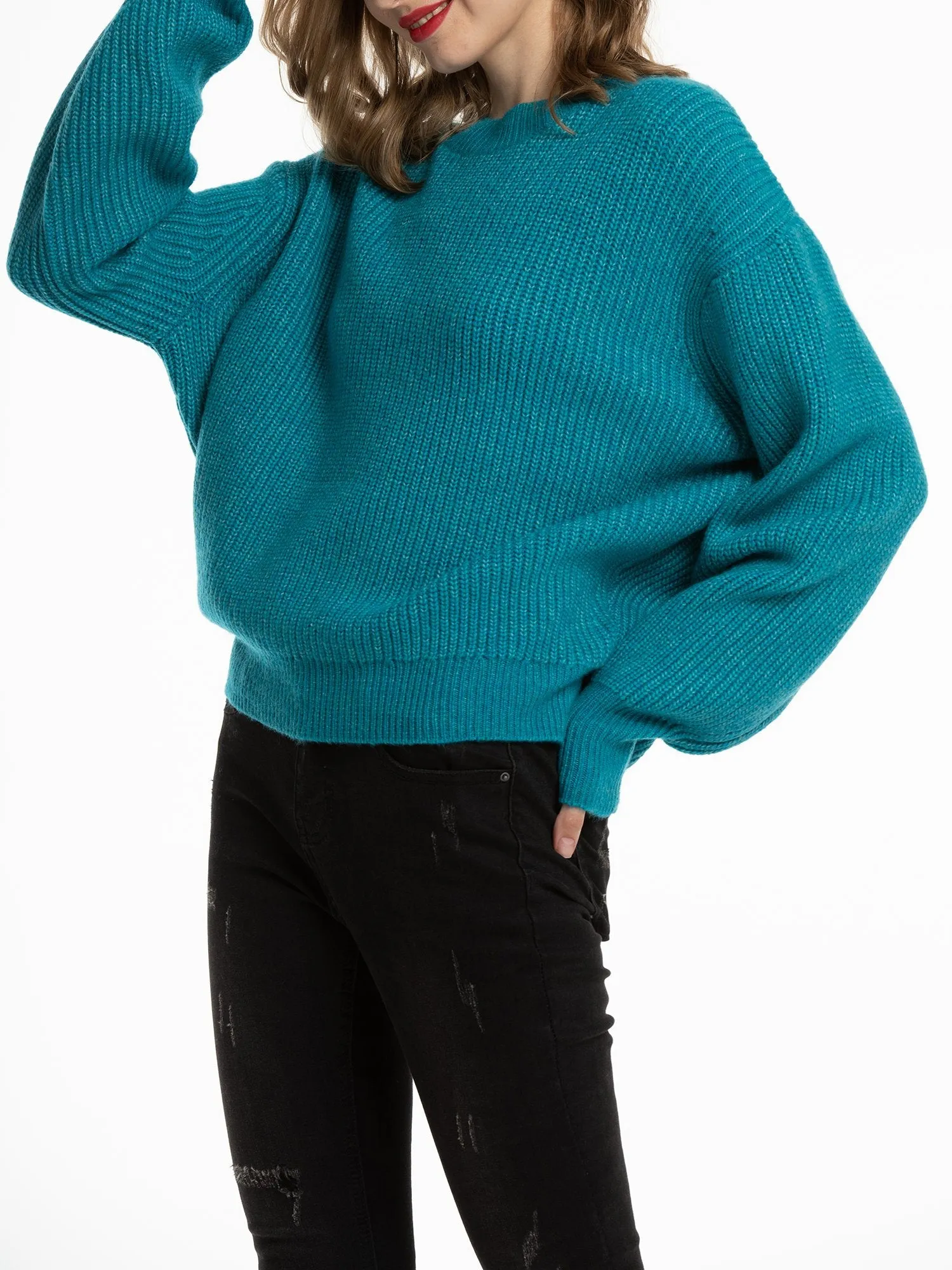 Loose Fitting Chunky Knit Sweater