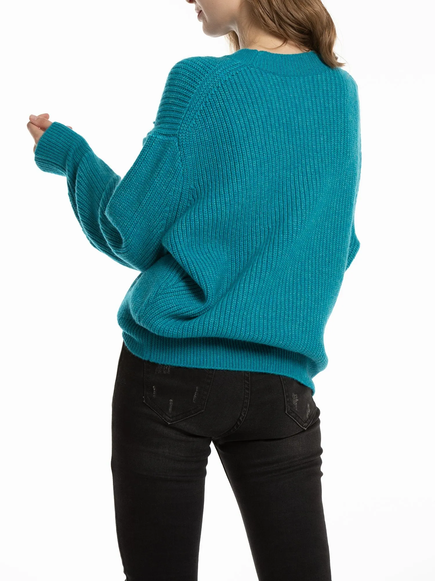Loose Fitting Chunky Knit Sweater