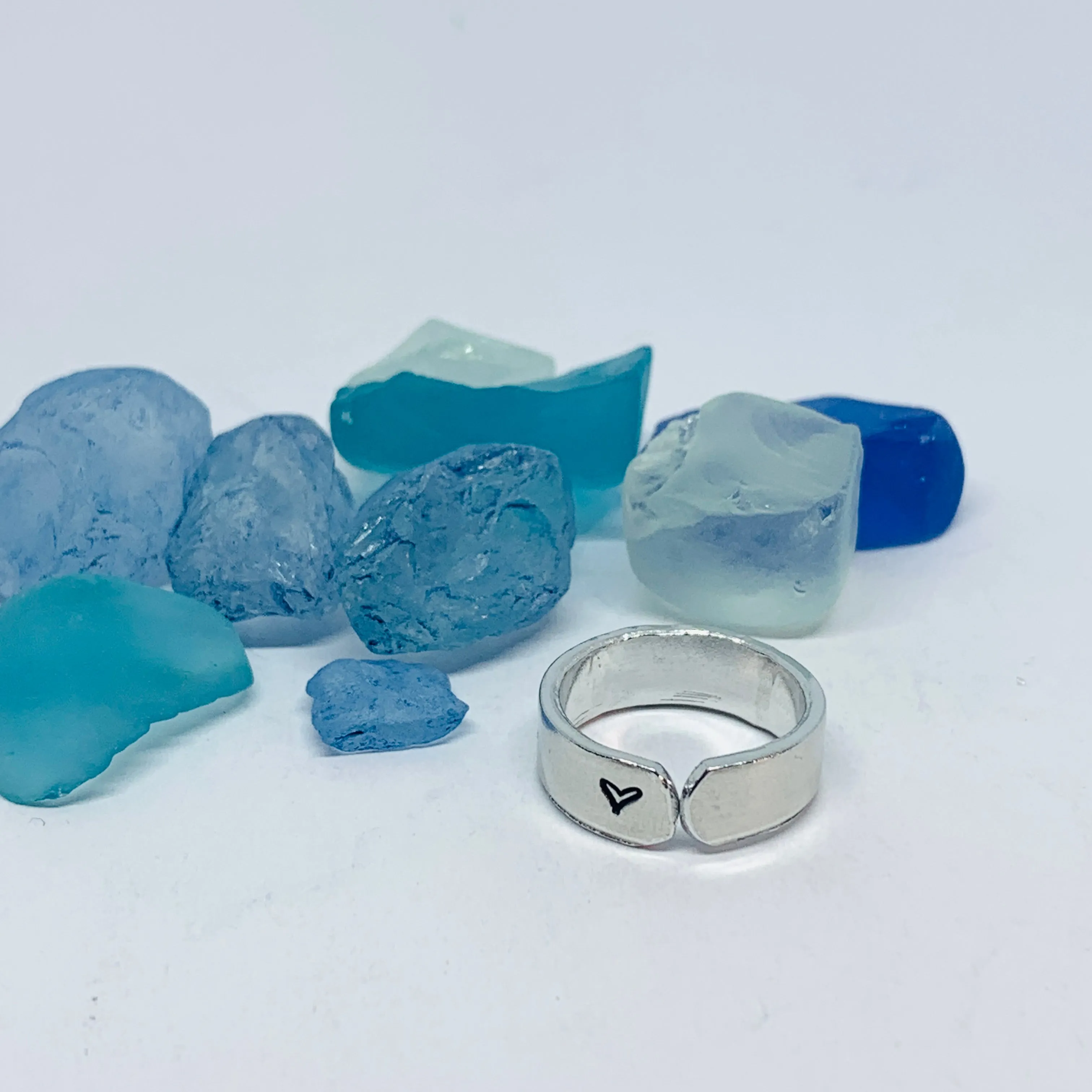 LOVE Hand Stamped Ring | Trans L⚧VE Ring | Stamped Metal Stacking Ring | Adjustable Ring | Gift for Them Him Her