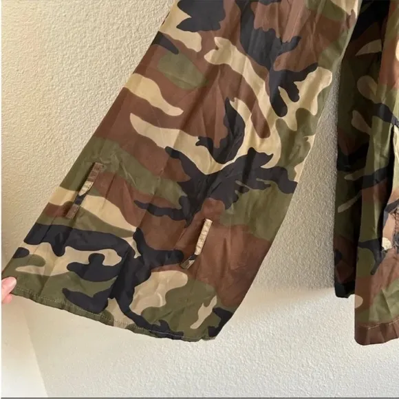 LPA Revolve Lightweight Camo Trench Coat NWT