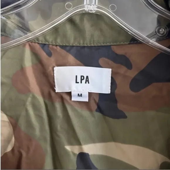 LPA Revolve Lightweight Camo Trench Coat NWT