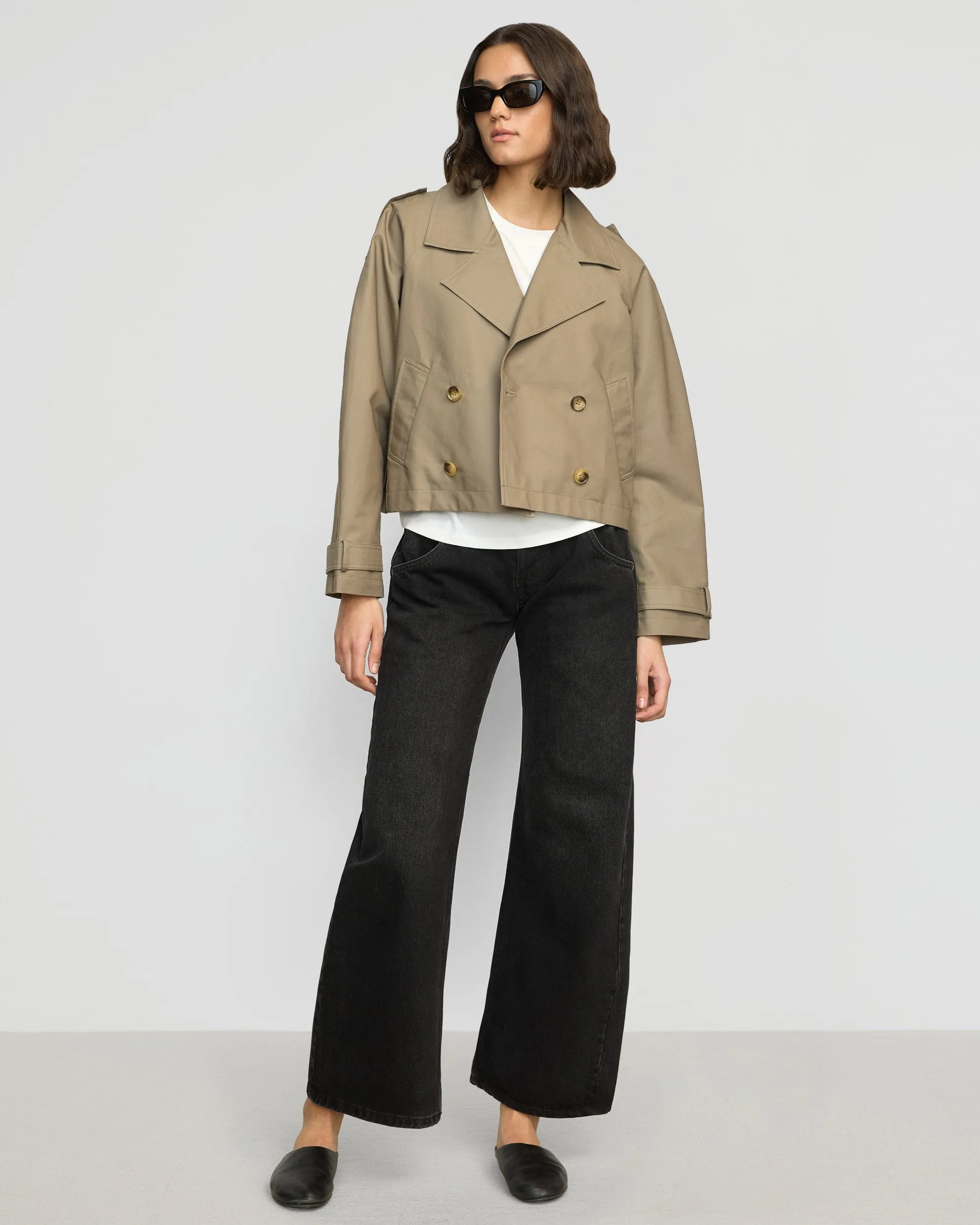 Luca Cropped Trench Jacket