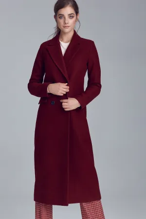 Luxurious Double-Breasted Long Coat