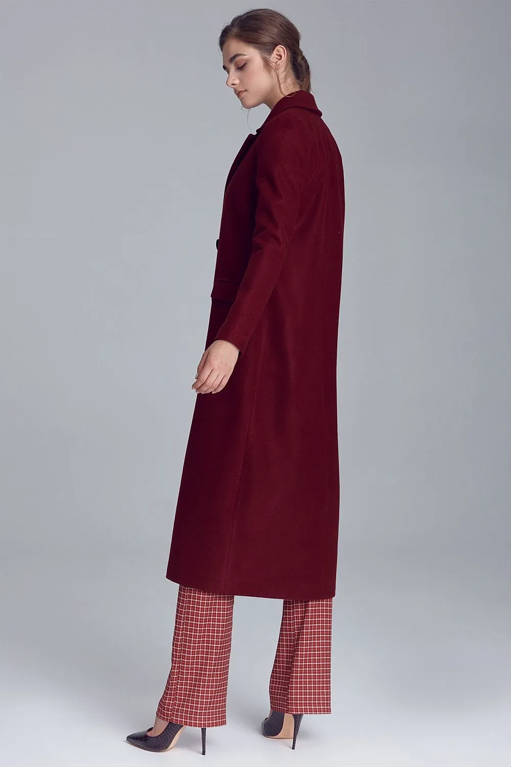 Luxurious Double-Breasted Long Coat