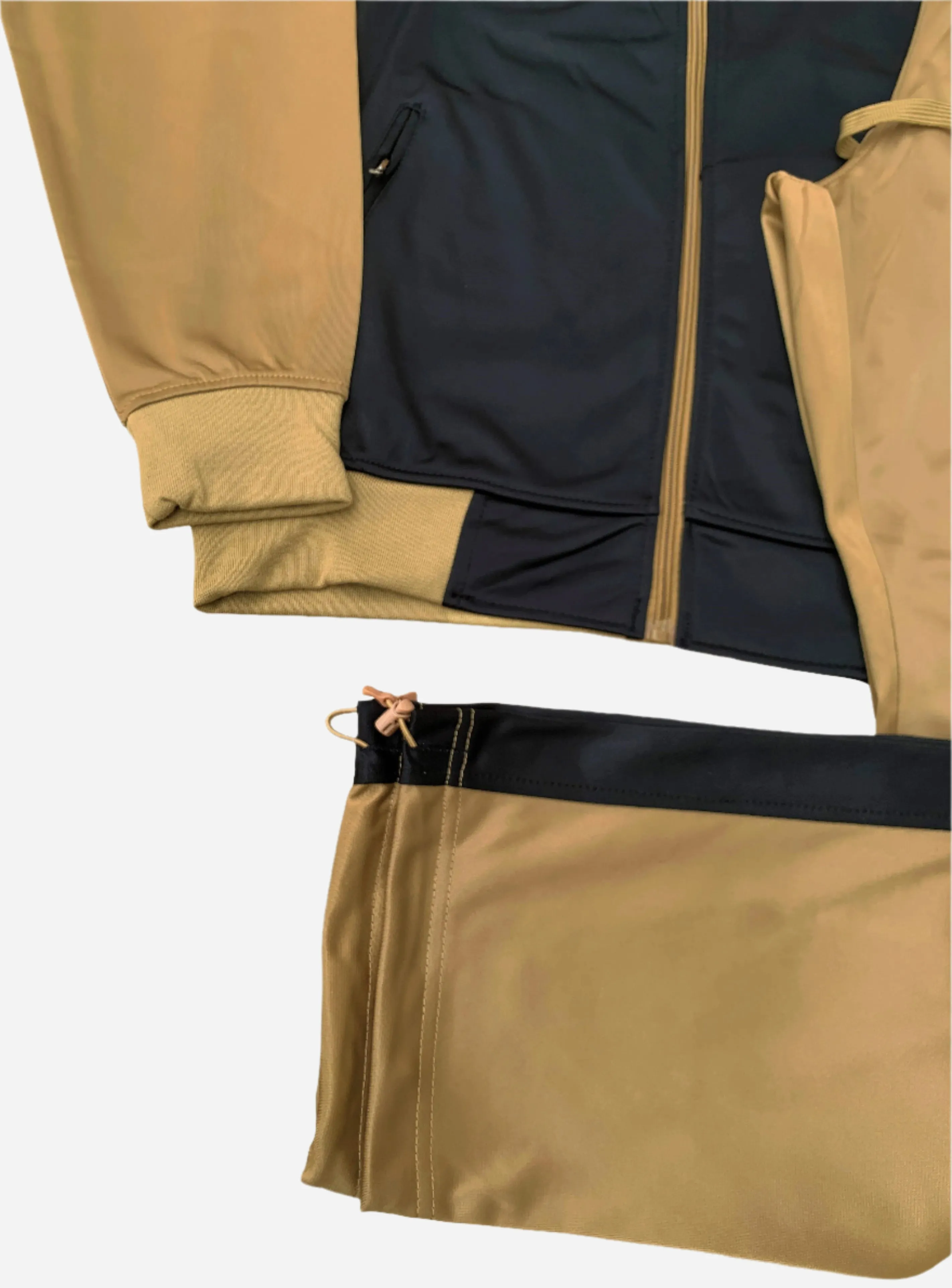 Men’s 2-Piece Tracksuit Traditional Coral Blocks Active Track Jacket and Track pants Outfit
