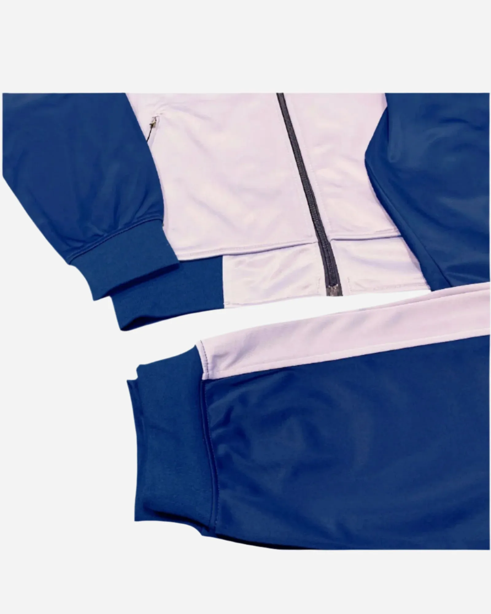 Men’s 2-Piece Tracksuit Traditional Coral Blocks Active Track Jacket and Track pants Outfits