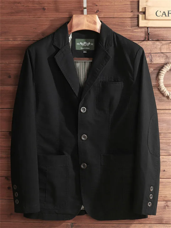 Men's Lapel Single-Breasted Casual Wear Blazer