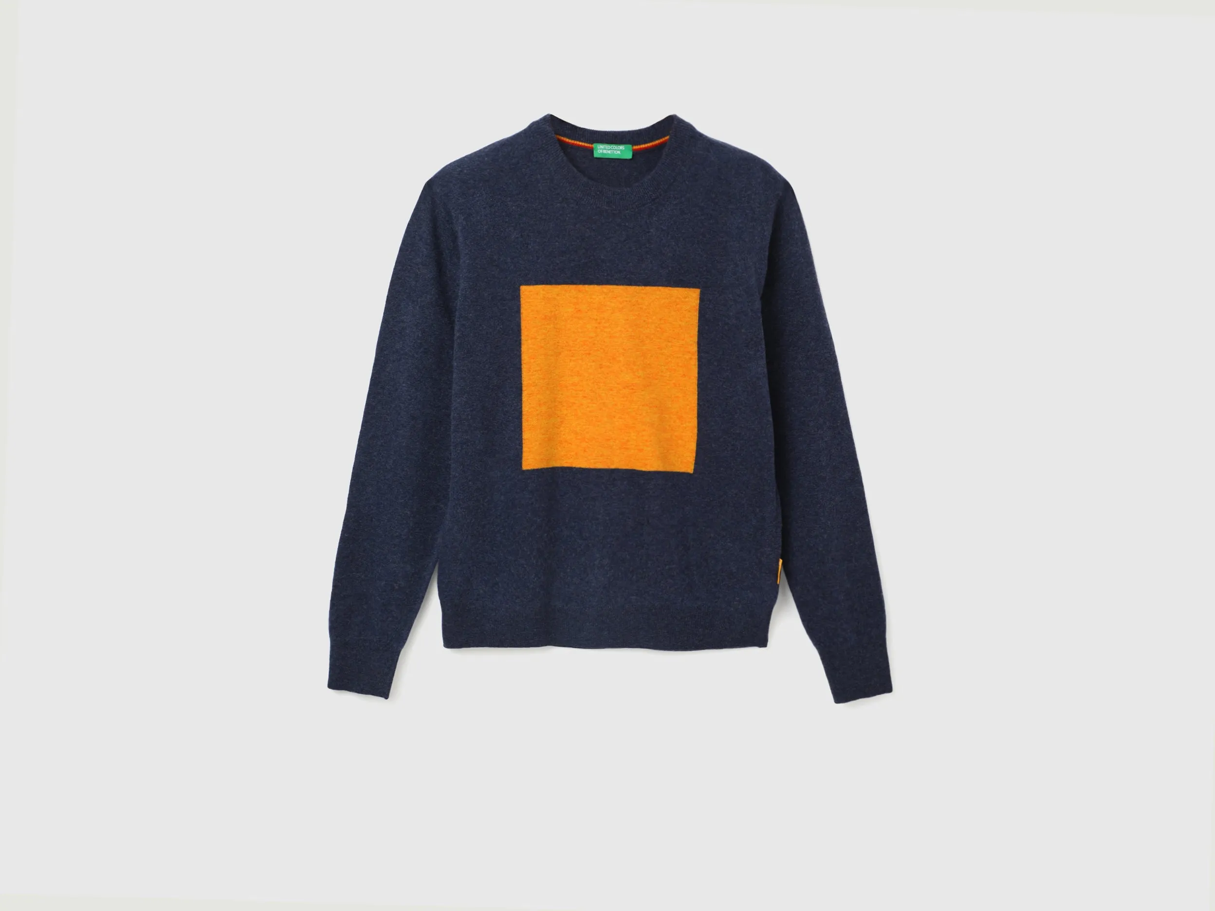 Men's Regular Fit Round Neck Color Block Sweaters