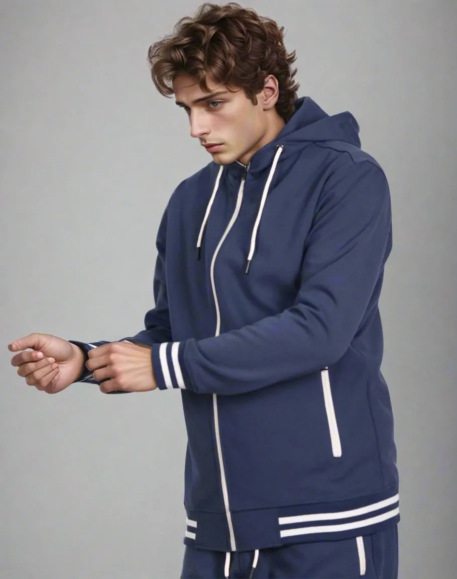 Men’s Scooba Multi Color Rib Tracksuit GYM Activewear Outfit