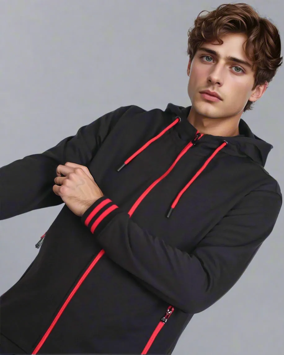 Men’s Scooba Multi Color Rib Tracksuit GYM Activewear Outfit