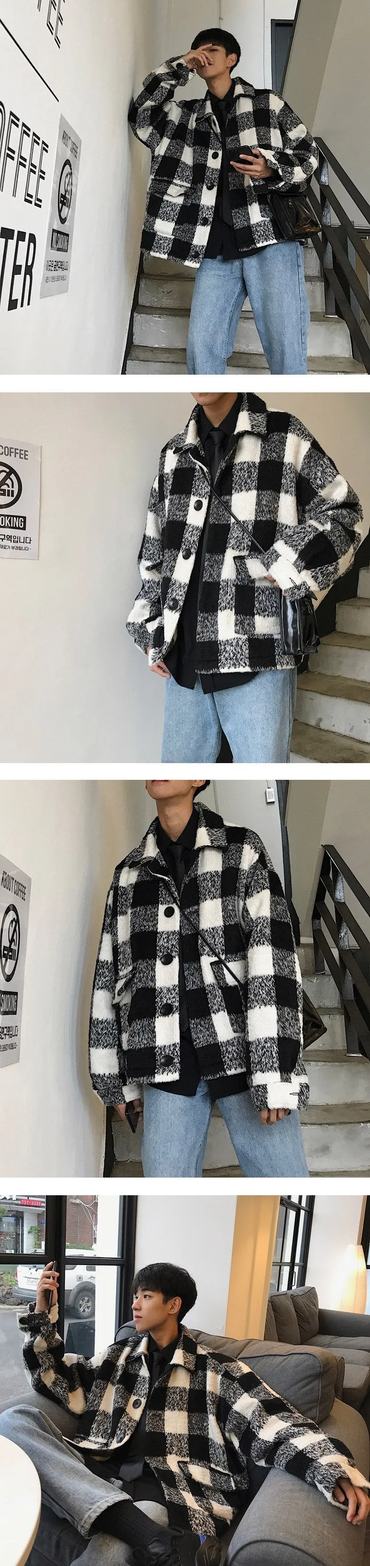 Men's Single Breasted Trench Coat