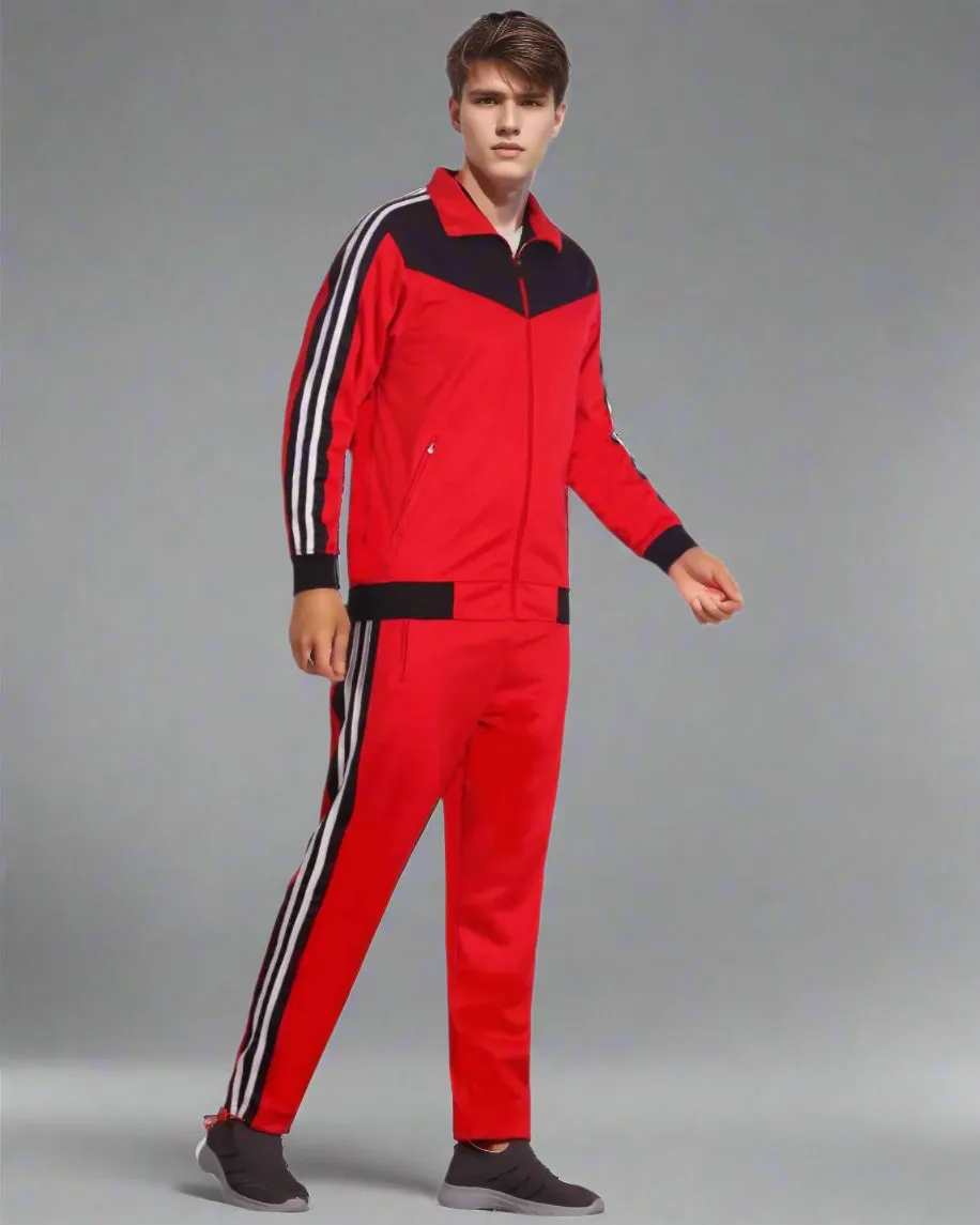 Men's Soft Athletic Tracksuit GYM Active Suit