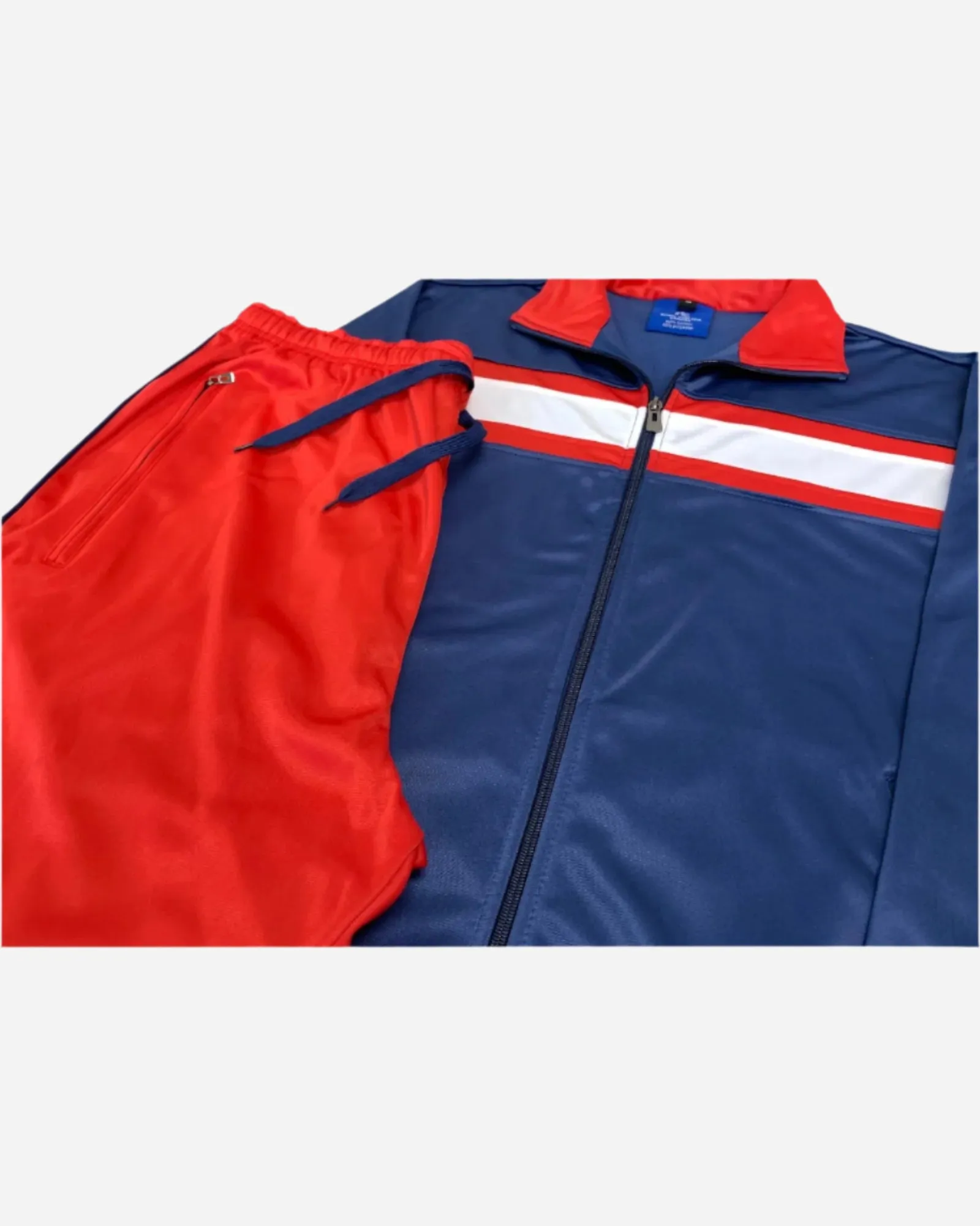 Men's Tracksuit contrast Color 2-piece Set