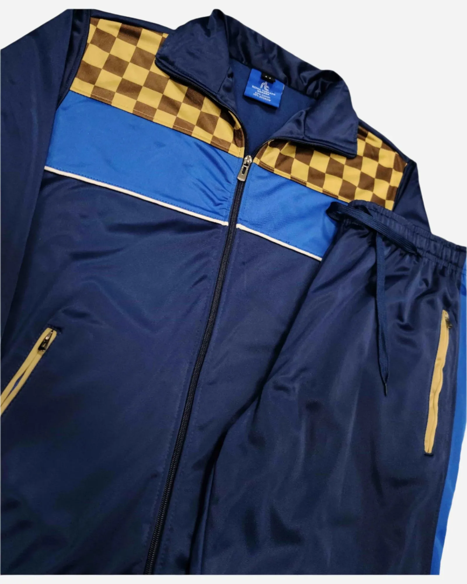 Men’s Tracksuit Traditional Checker Boxed Track jacket & Track pants