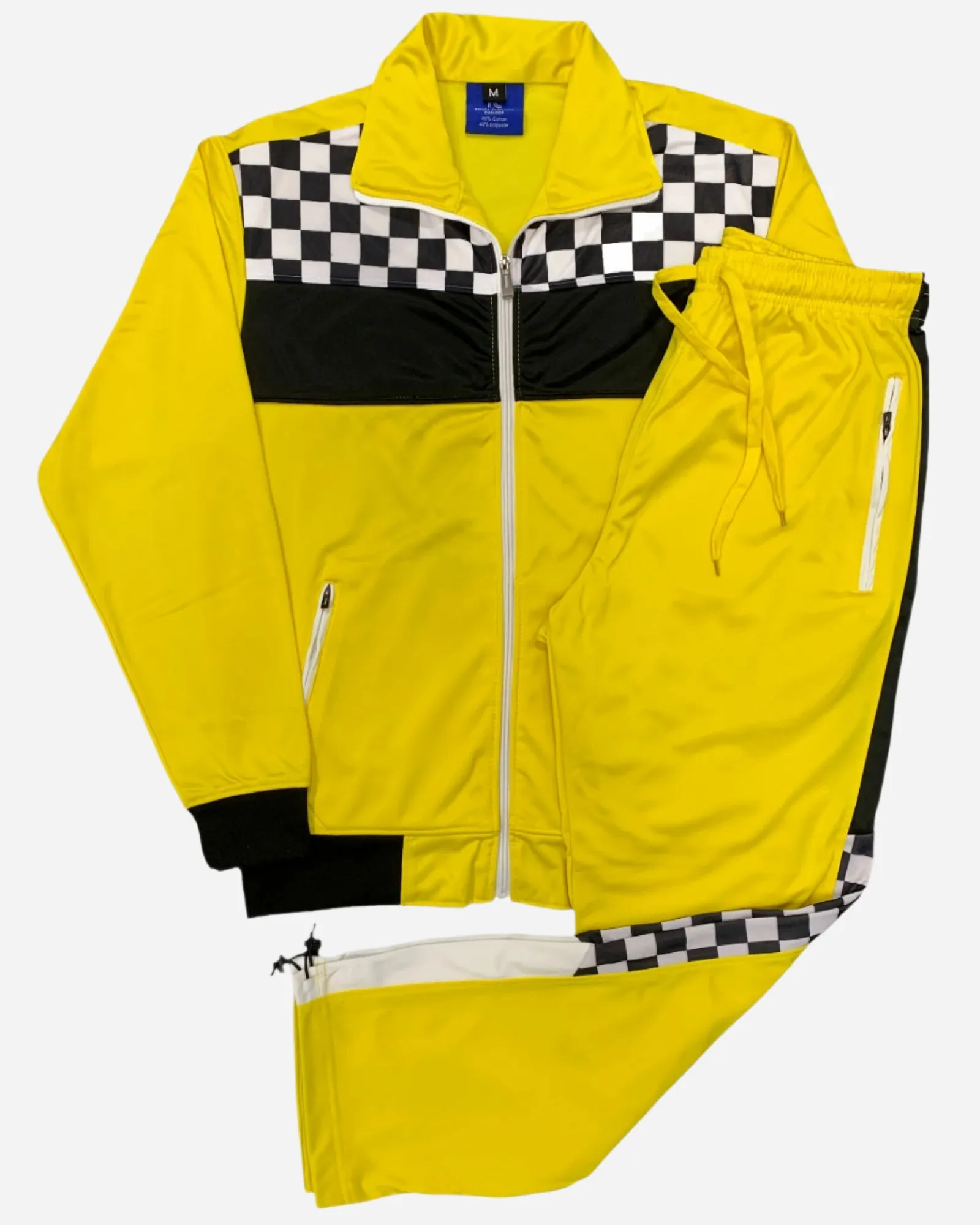 Men’s Tracksuit Traditional Checker Boxed Track jacket & Track pants