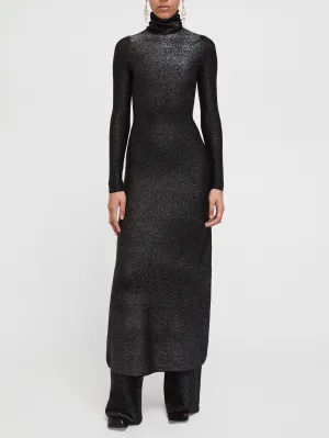 Metallic  Dress in Black Metallic