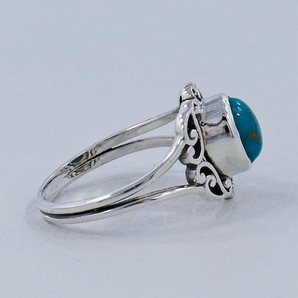 Mexican Turquoise Silver Rings