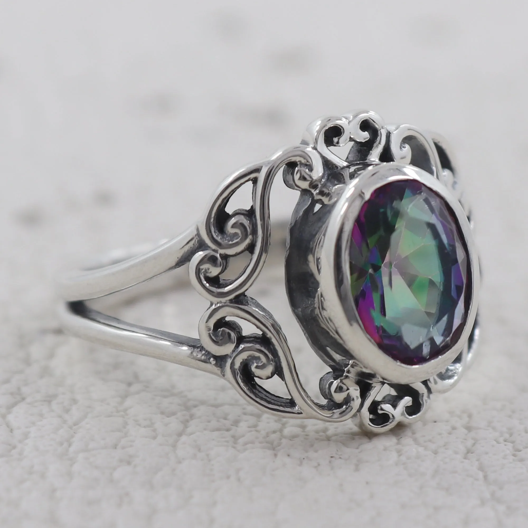 Mexican Turquoise Silver Rings
