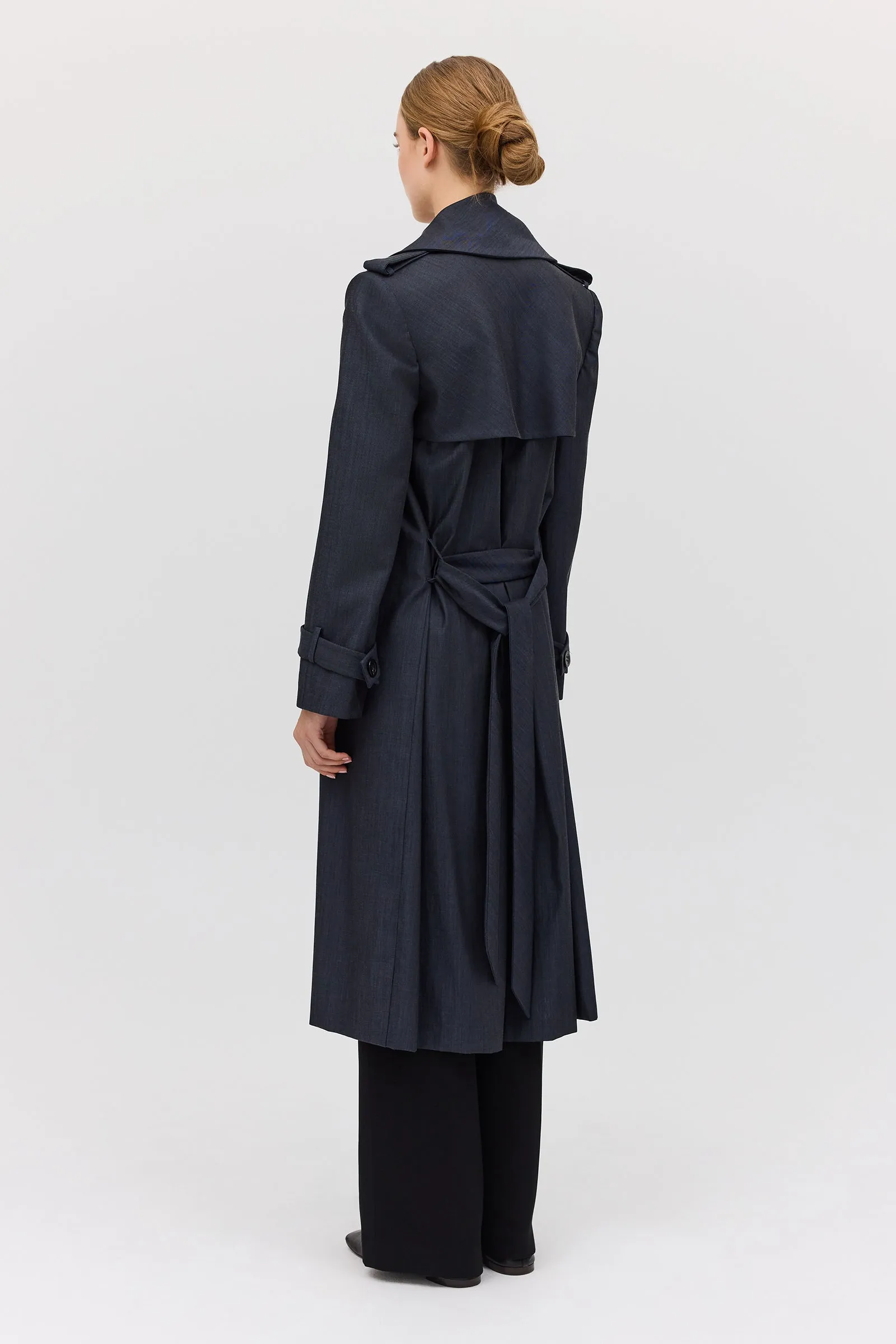 MIDNIGHT SUITING VEIL TRENCH