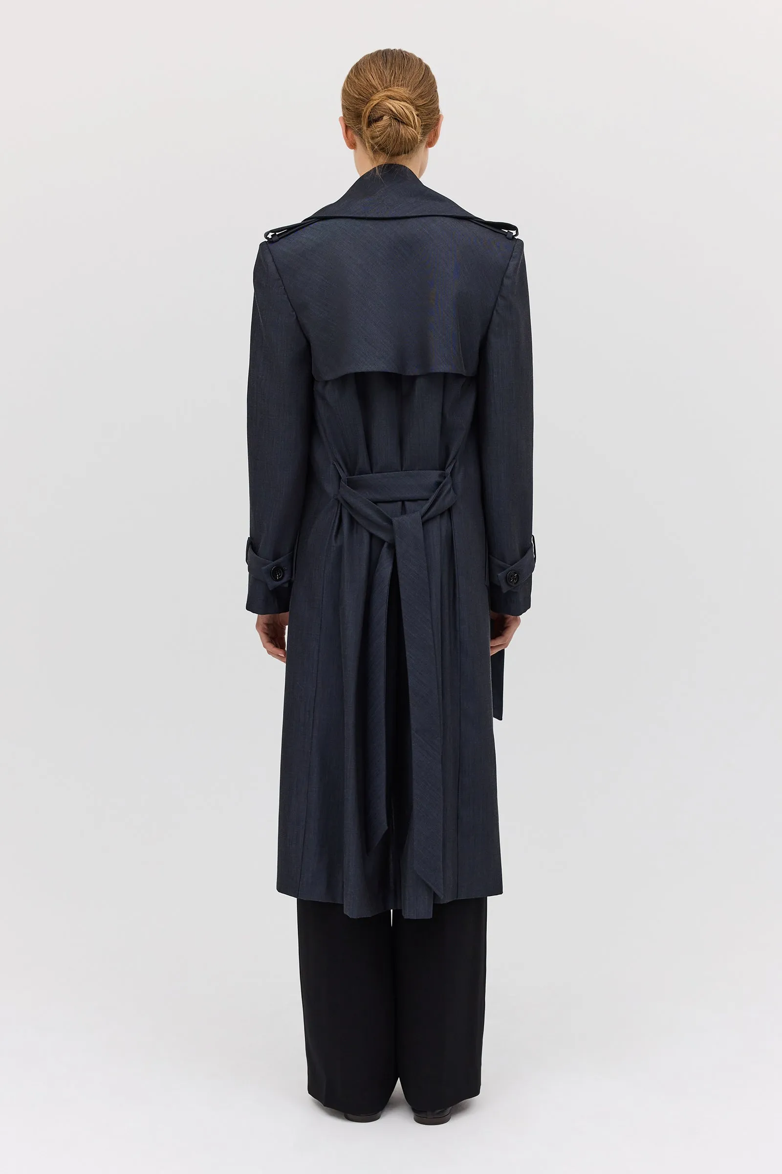 MIDNIGHT SUITING VEIL TRENCH