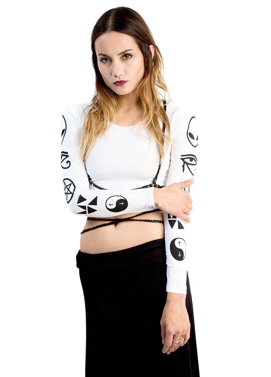 MYVL Symbol Long Sleeve Crop