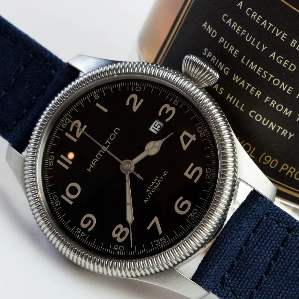 Navy Premium Canvas Watch Band (24mm SALE)