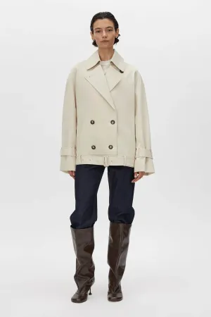Neroli Short Trench | Alabaster