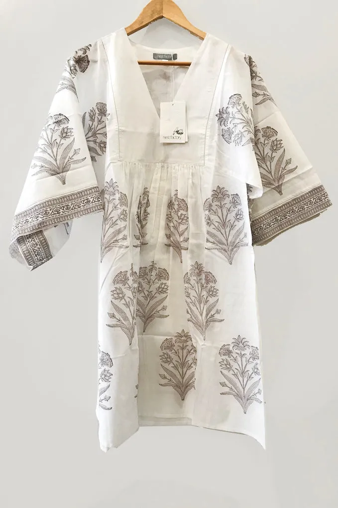 Nest Factory Lounging Mini Dress Large Lavender Flower
