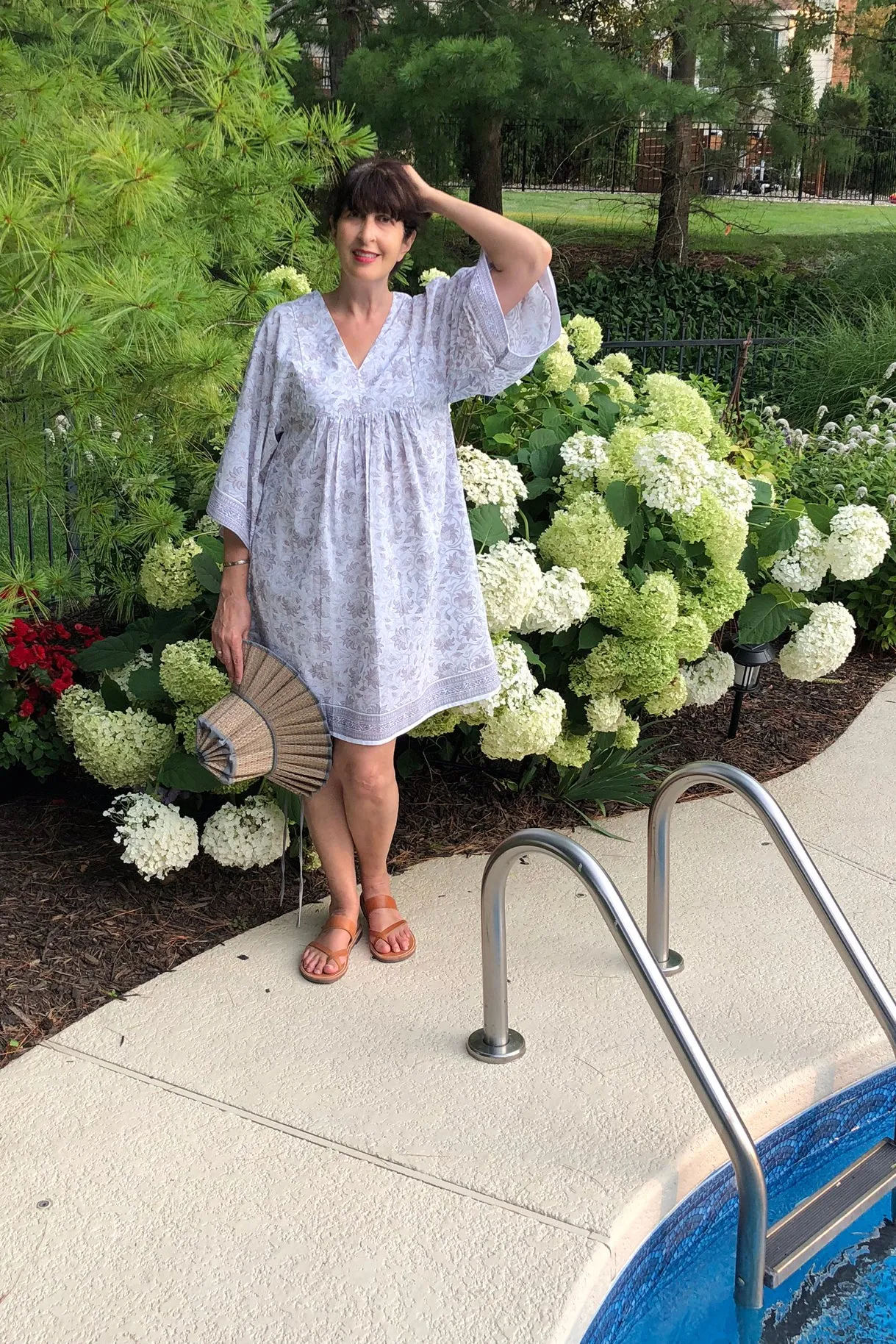 Nest Factory Lounging Mini Dress Lavender Flower