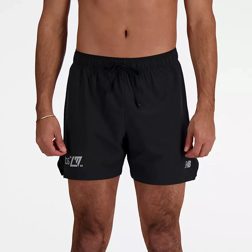 New Balance Men's London Edition Printed RC Seamless Short 5 Inch