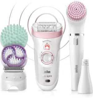 New Braun Silk-Epil Beauty Set 9 9-985 Deluxe 7-In-1 Cordless Wet & Dry Hair Removal! Slight damage to box! Contents are perfect! Retails $185 
