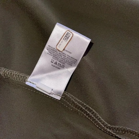 New Express Olive Green Soft Flowy Button Front Trench Jacket Coat