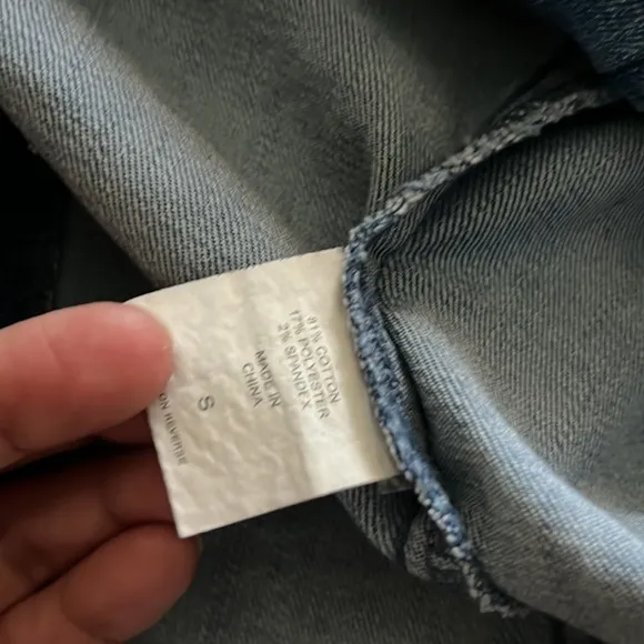 New York and Company Military Style Denim Jacket