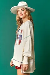 Nutcracker Loose Fit Oversized Sweatshirt