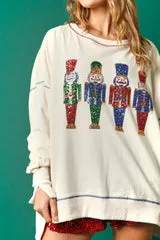 Nutcracker Loose Fit Oversized Sweatshirt
