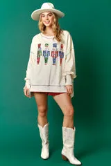 Nutcracker Loose Fit Oversized Sweatshirt